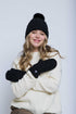 Marshmallow-Cabled Lined Mitts